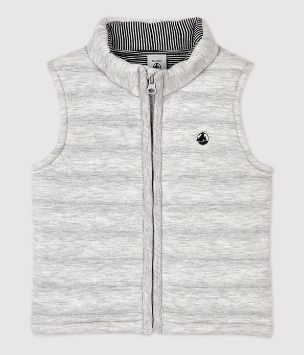 Baby-Weste aus gestepptem Doppeljersey BELUGA CHINE